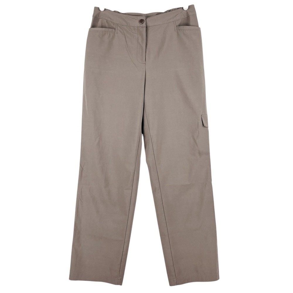 Weekends by Chicos Women's Brown Lightweight Pants Size 0R US 4 Stretch Mid Rise